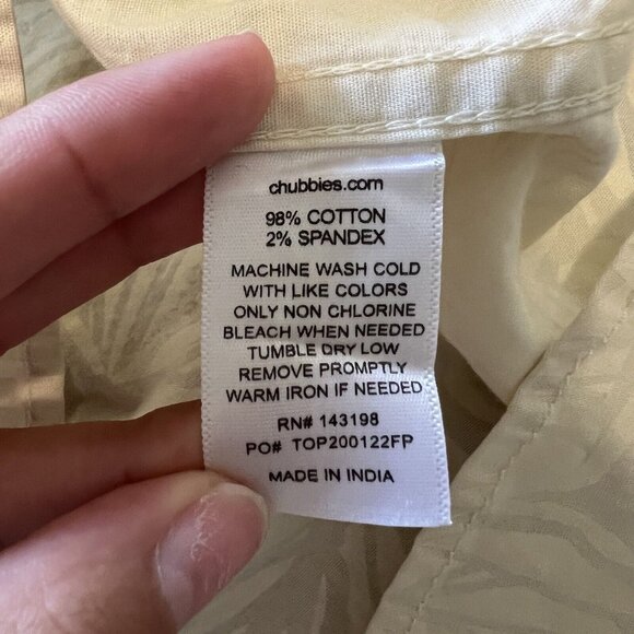 Chubbies Floral Button Short Sleeve Weekend Has Arrived Size‎ L Hawaiian Shirt - Picture 8 of 10